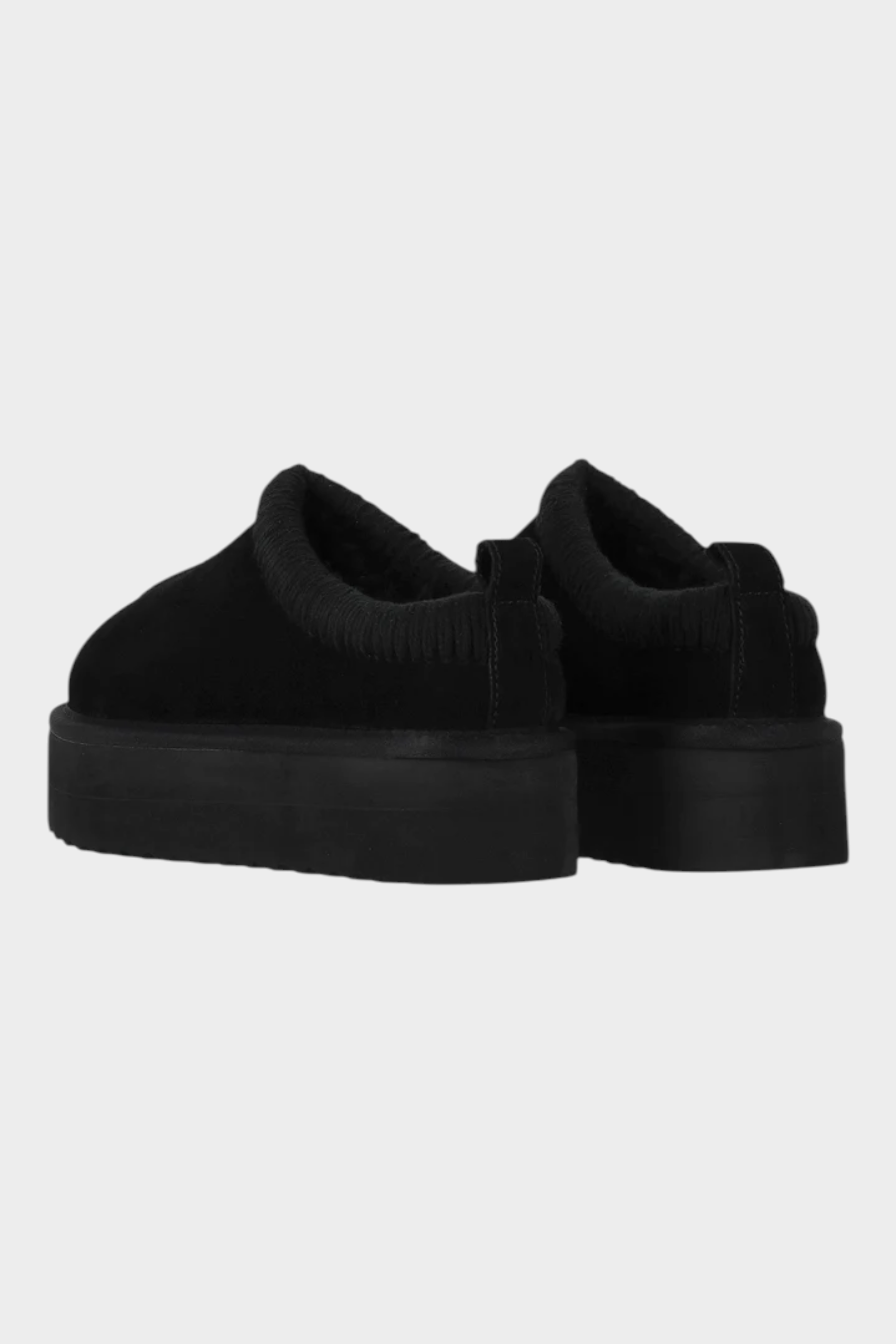 Slipper Follower SRL COLORS OF CALIFORNIA da donna in camoscio nero con fodera in montone e suola platform