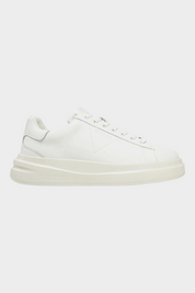 Sneaker uomo Follower SRL GUESS in pelle bianca con suola platform e logo in rilievo