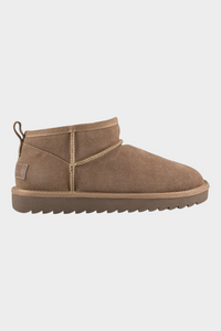 Stivale basso in pelle con fodera montone Donna Marrone COLORS OF CALIFORNIA - 36