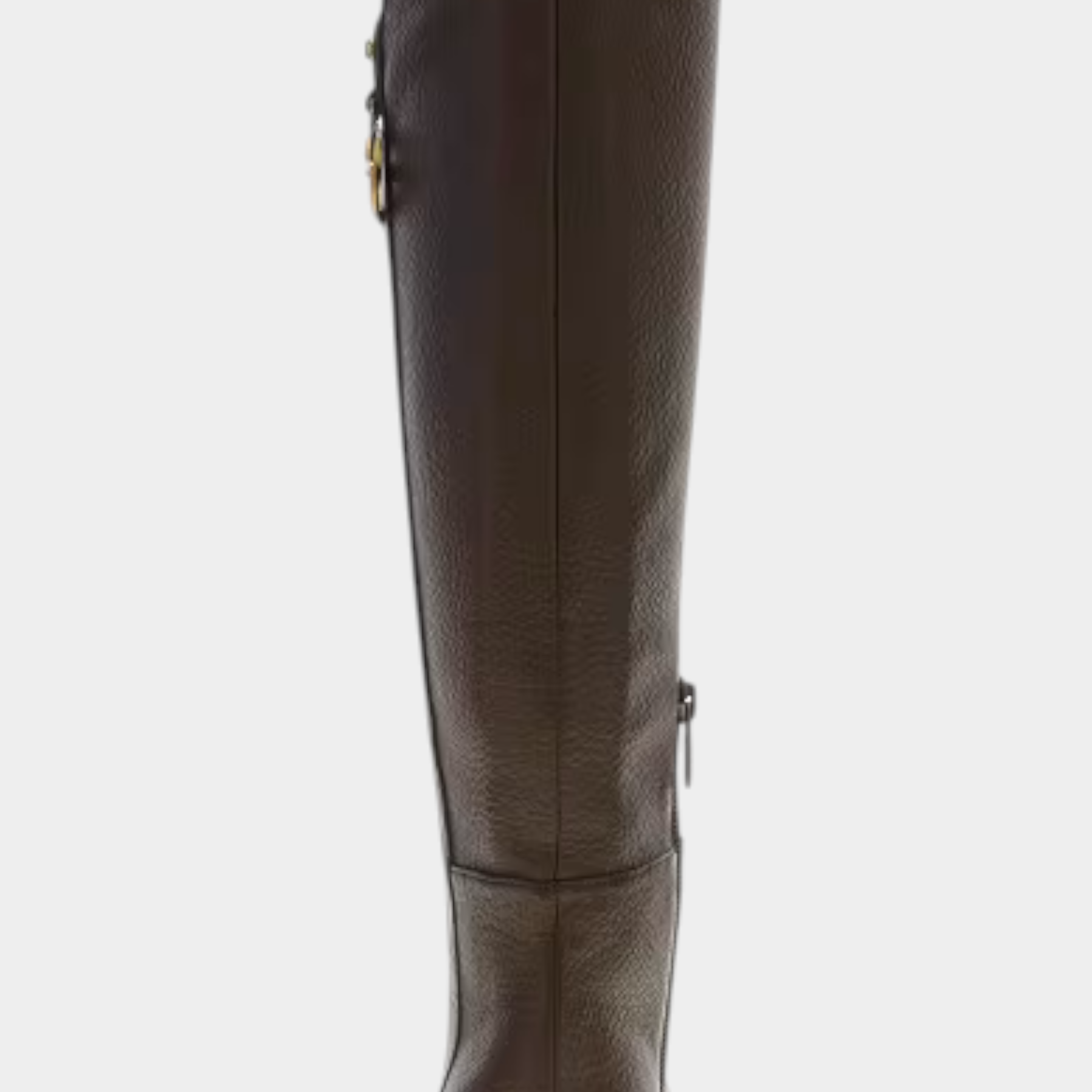 Stivali alti da donna Follower SRL modello Elliana in poliuretano marrone con dettaglio logo laterale