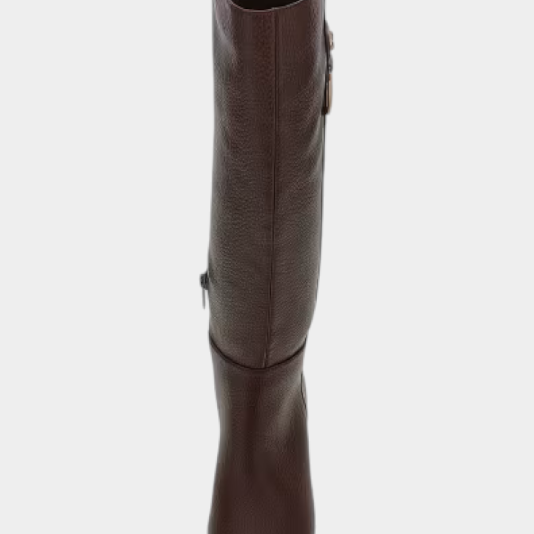 Stivali alti da donna Follower SRL modello Elliana di GUESS in poliuretano marrone con texture granulata
