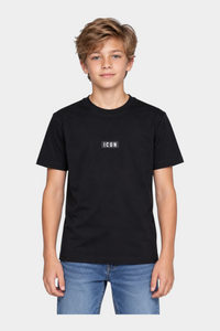 T-Shirt con Logo Bambino Nero ICON - 8 anni
