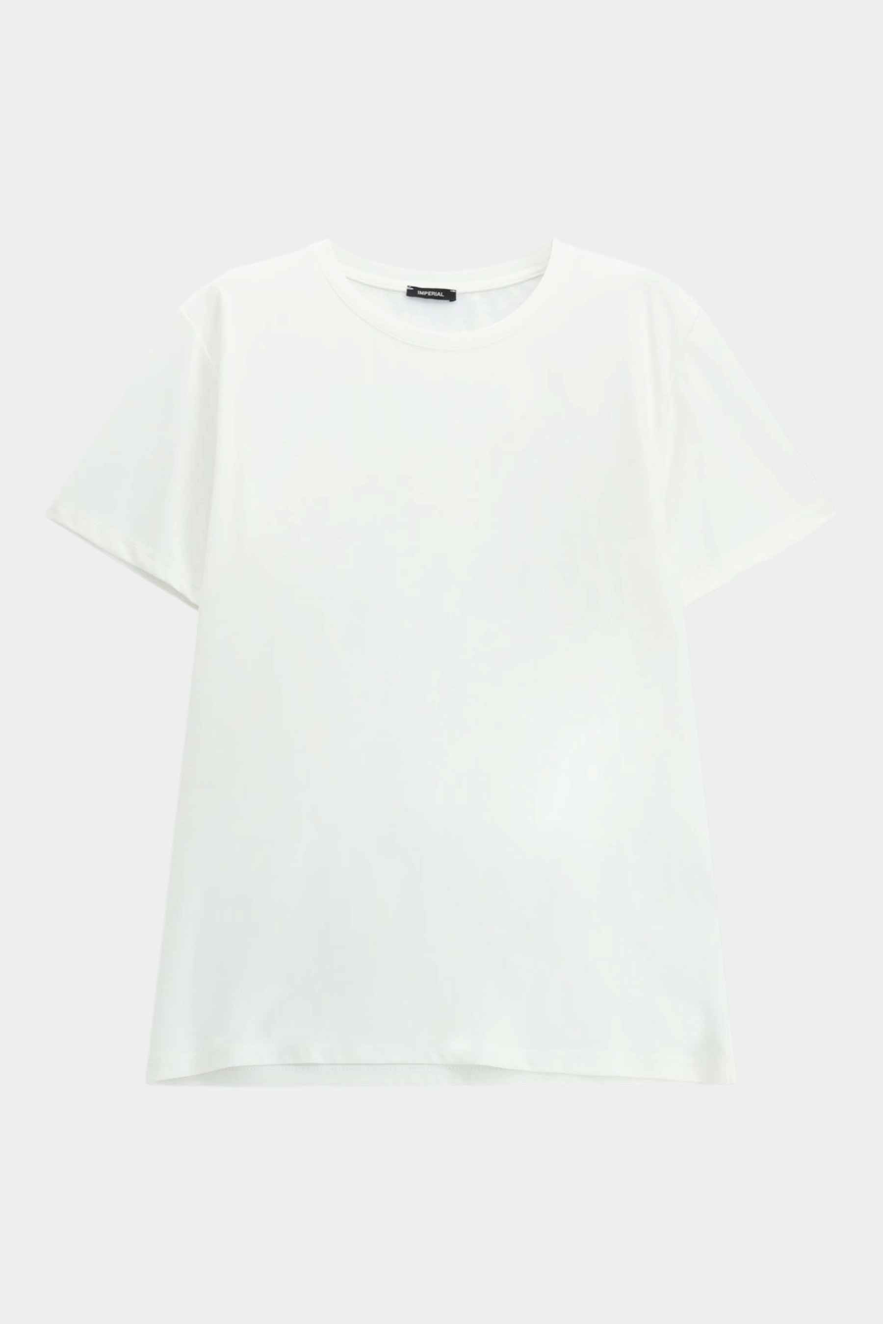 T-shirt da uomo Follower SRL a maniche corte in cotone bianco con vestibilità regolare e girocollo