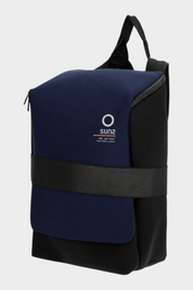 Zaino Follower SRL SUNS BOARDS medium in neoprene blu navy con logo frontale e fascia nera