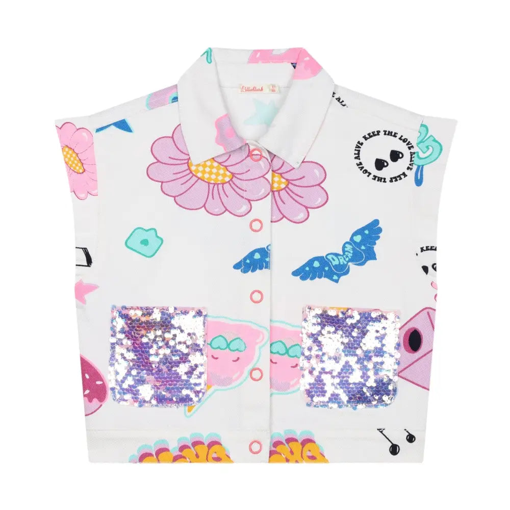 Giacca Bambina Billieblush smanicata Billieblush