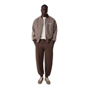 Giacca bomber full zip uomo marrone guess - felpe