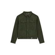 Giacca in denim oversize uomo verde guess - giacche