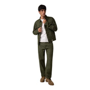 Giacca in denim oversize uomo verde guess - giacche