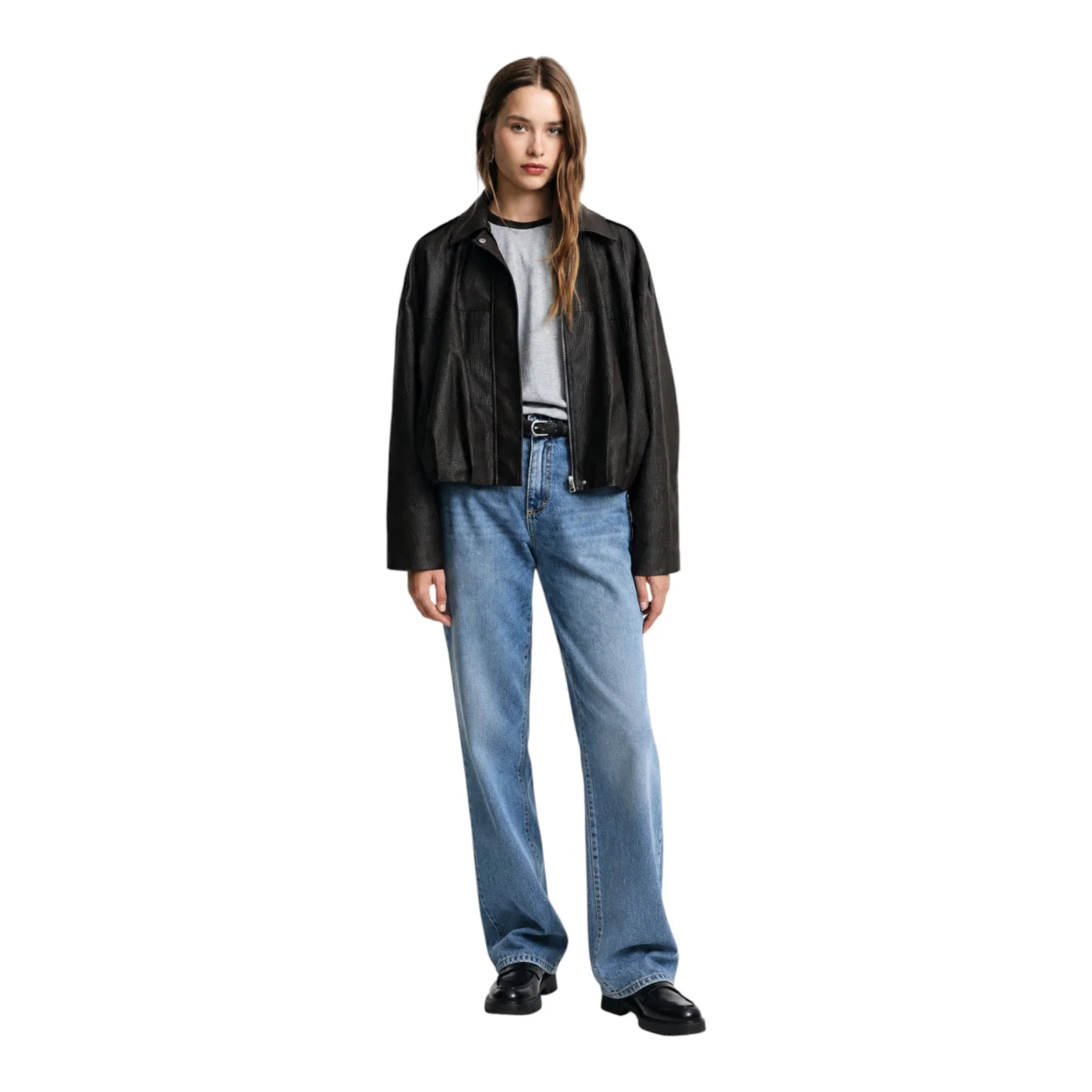 Giacca in ecopelle corta donna marrone please - giacche