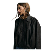 Giacca in ecopelle corta donna marrone please - giacche