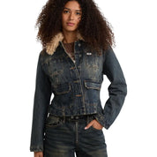 Giacca in jeans con pelliccia sintetica Donna Guess Originals Guess Originals