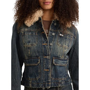 Giacca in jeans con pelliccia sintetica Donna Guess Originals Guess Originals