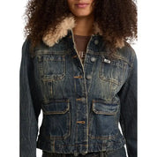 Giacca in jeans con pelliccia sintetica Donna Guess Originals - Follower SRL