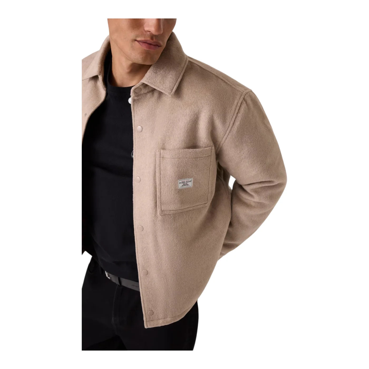 Giacca in lana uomo beige guess - giacche