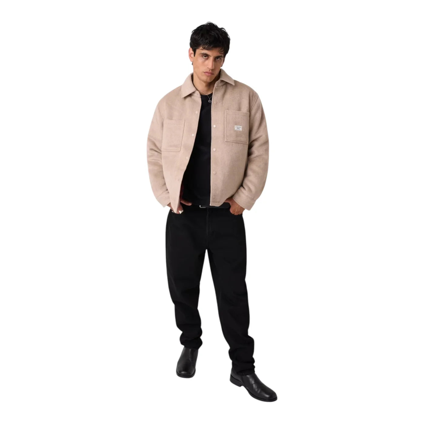 Giacca in lana uomo beige guess - giacche