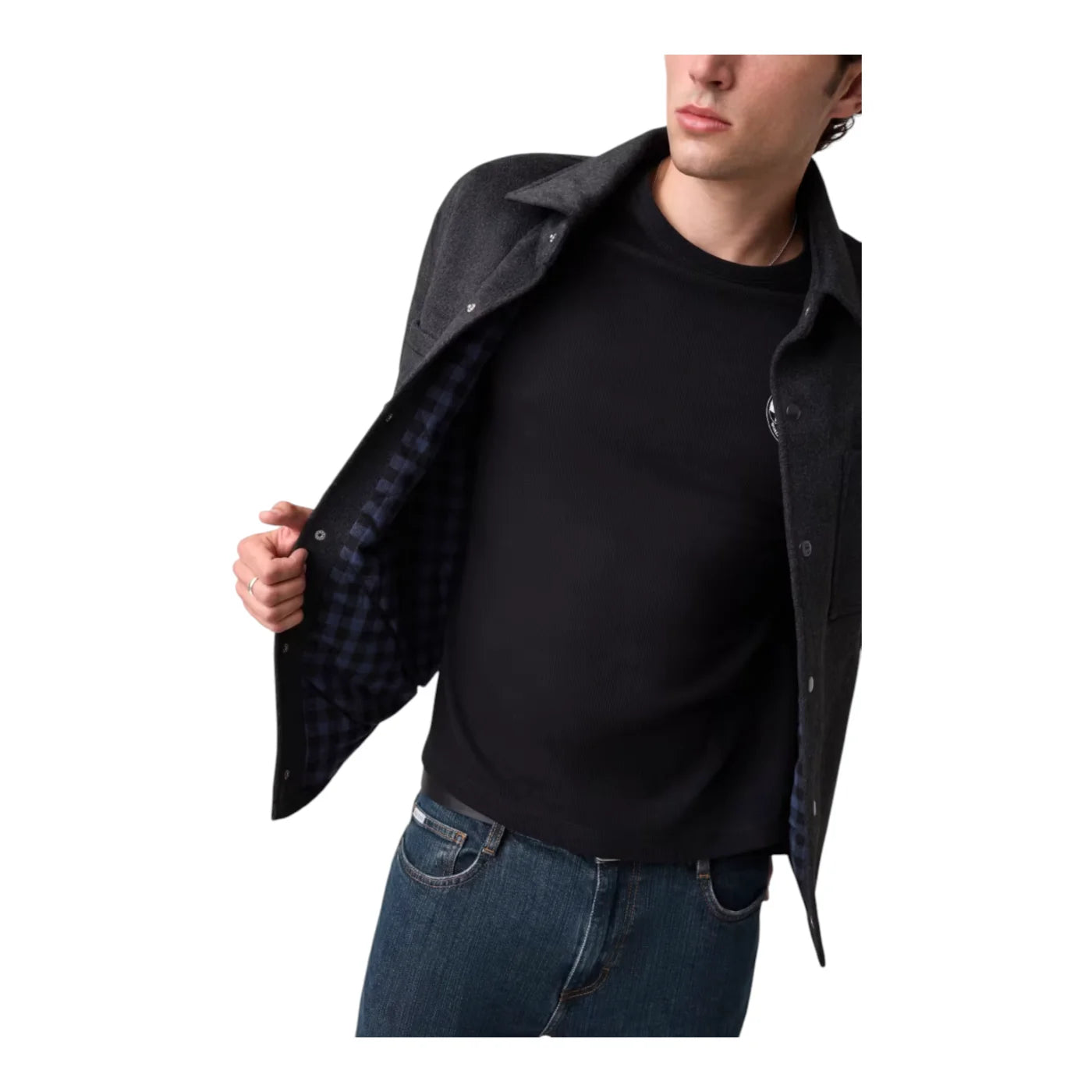 Giacca in lana uomo nero guess - giacche