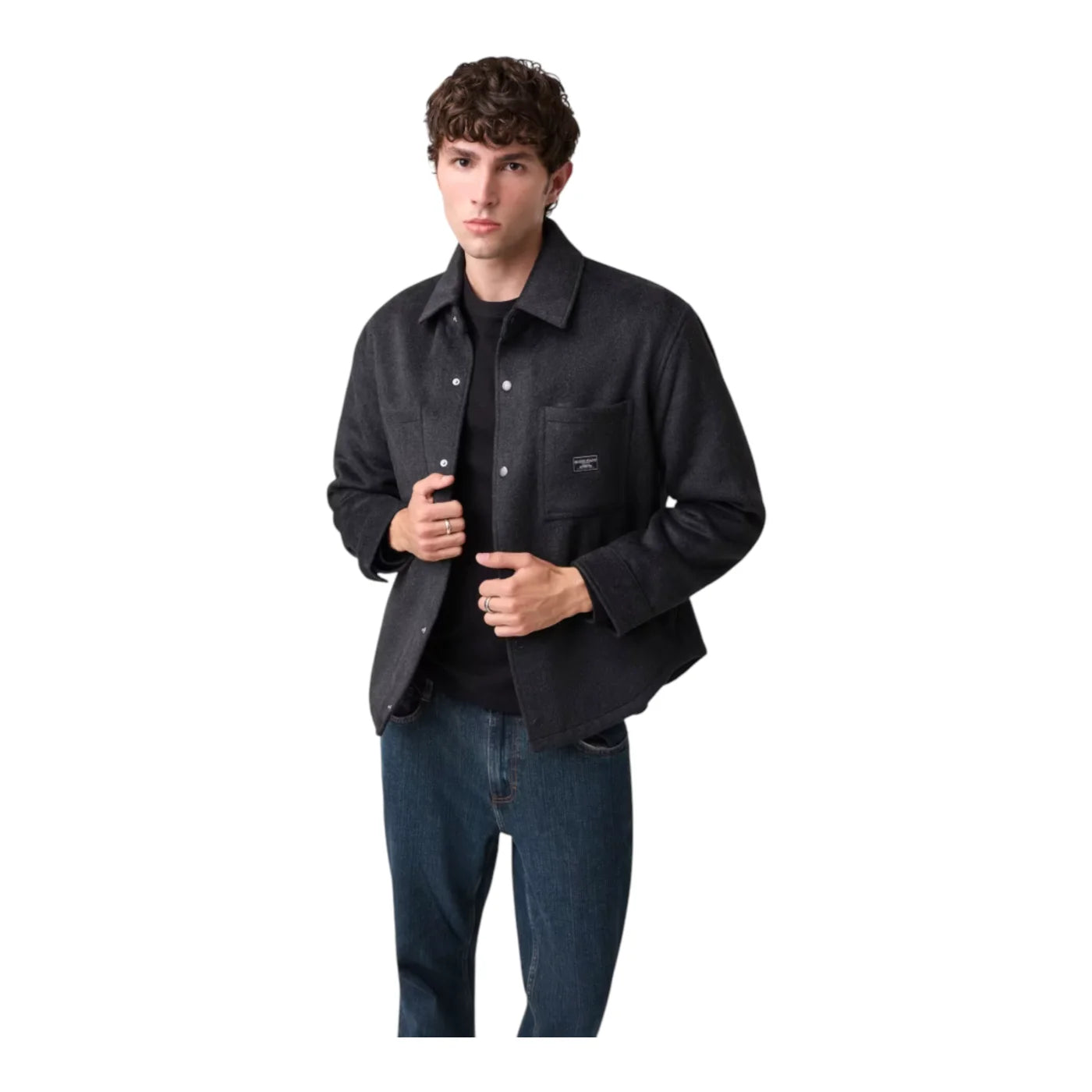 Giacca in lana uomo nero guess - giacche