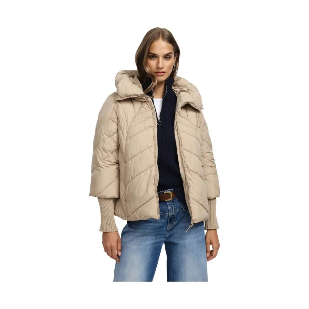 Giacca trapuntata con zip e cappuccio Donna Please Please