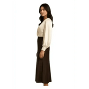 Gonna lunga svasata tinta unita vita alta Donna Imperial - Follower SRL