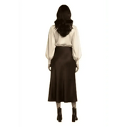 Gonna lunga svasata tinta unita vita alta Donna Imperial - Follower SRL