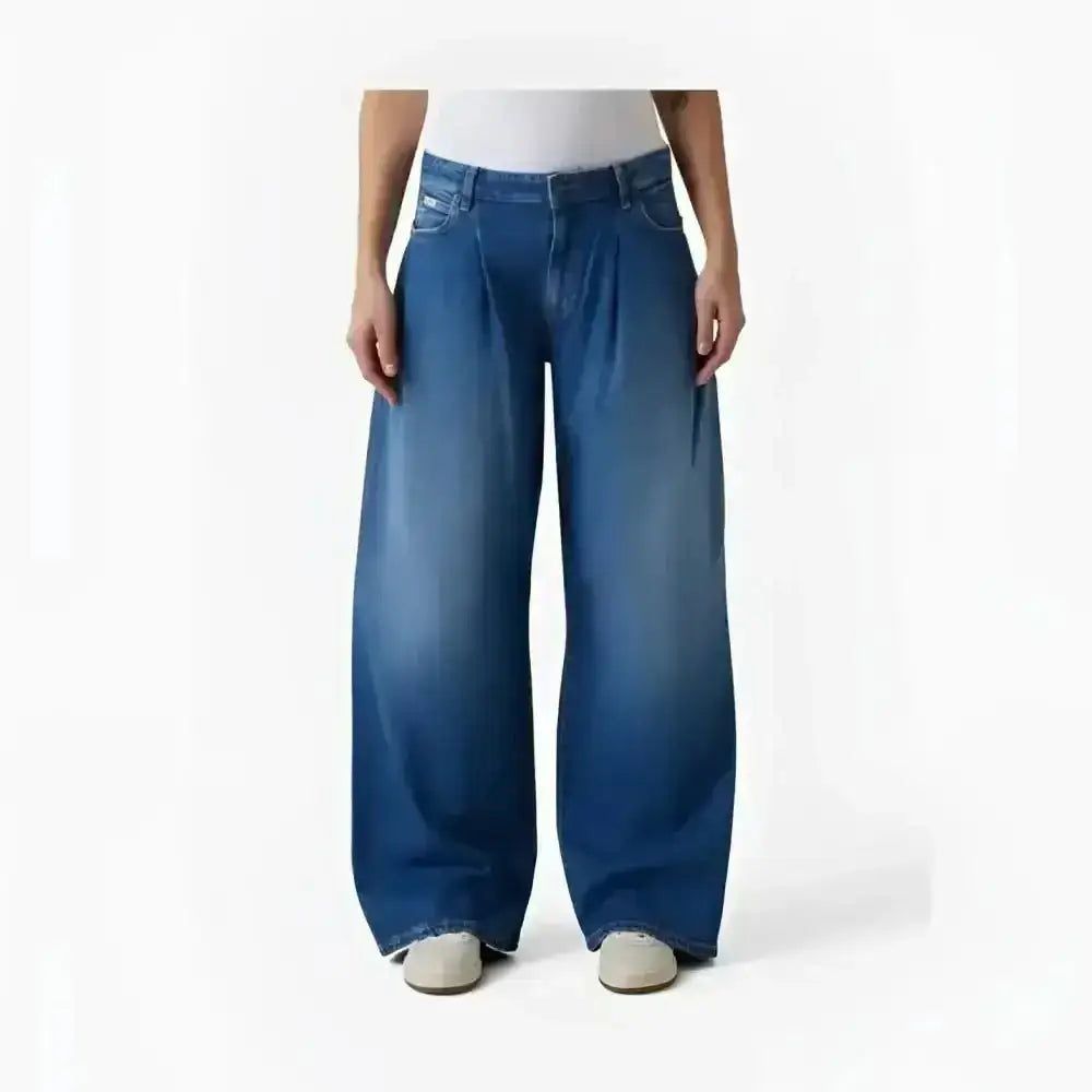 Jeans a Gamba Super Larga a Vita Bassa Guess G13 Donna Guess Jeans - Follower SRL