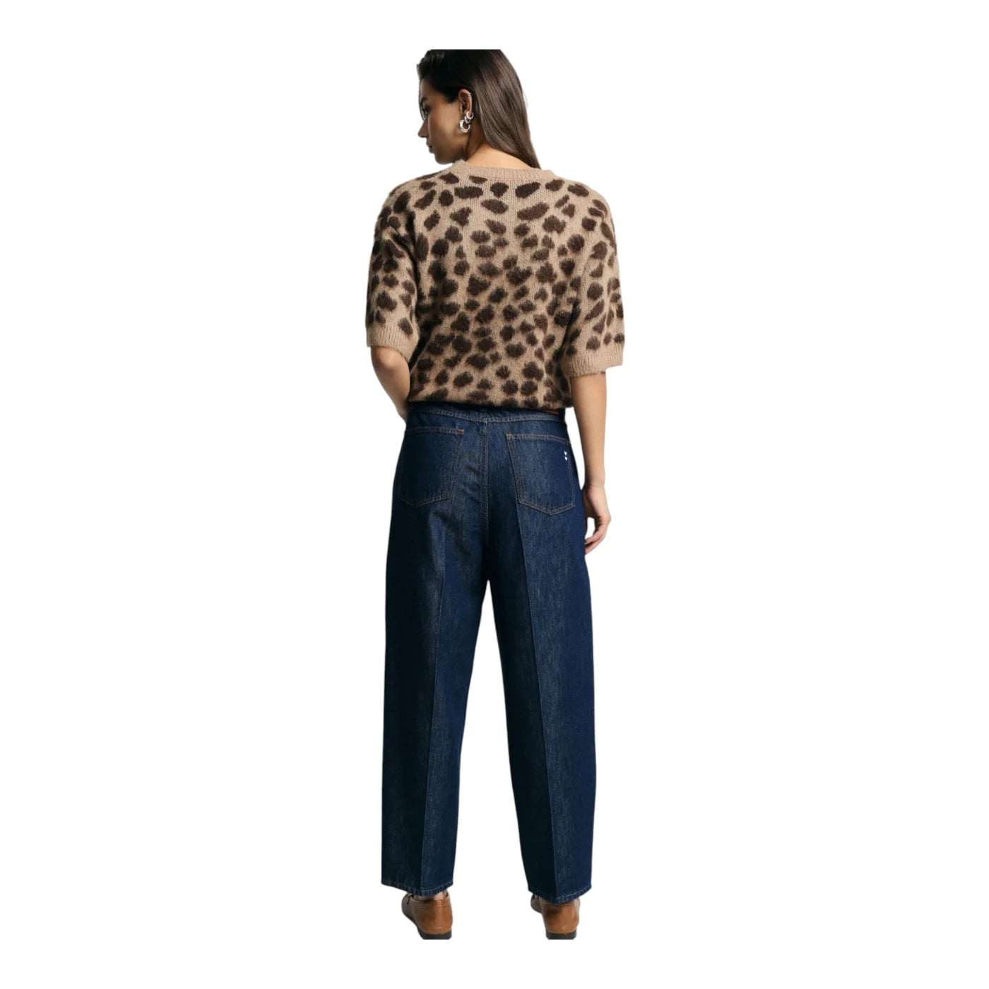 Jeans baloon fit vita alta pinces uomo blu please