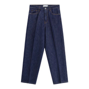 Jeans baloon fit vita alta pinces uomo blu please