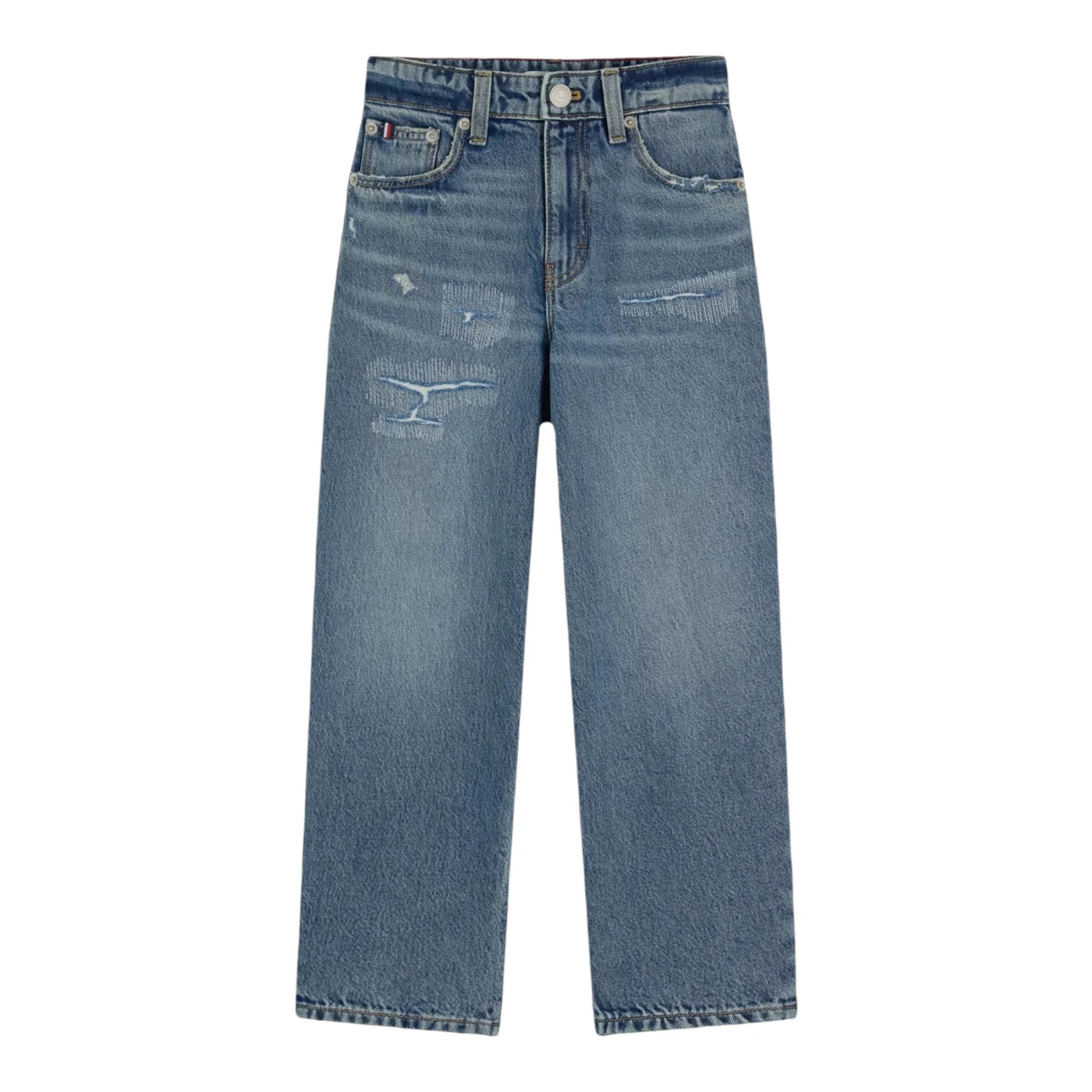 Jeans barrel fit bambino blu tommy hilfiger