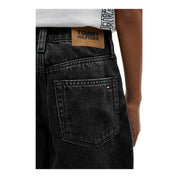Jeans barrel fit bambino nero tommy hilfiger