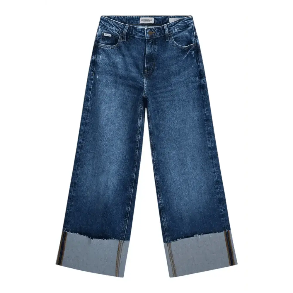 Jeans con risvolto a gamba ampia G11 Donna Guess Jeans - Follower SRL