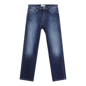 Jeans cropped vita alta donna blu please