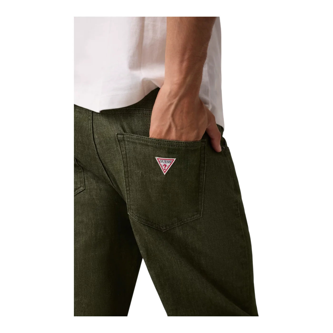 Jeans g18 relaxed uomo verde guess