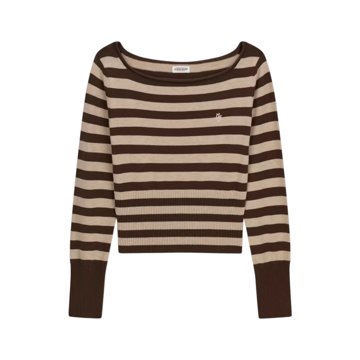Maglione a righe donna beige guess - maglie