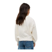 Maglione a trecce bambina avorio tommy hilfiger - maglie