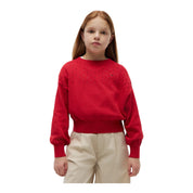 Maglione a trecce bambina rosso tommy hilfiger - maglie