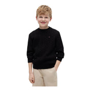 Maglione a trecce bambino nero tommy hilfiger - maglie