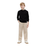 Maglione a trecce bambino nero tommy hilfiger - maglie