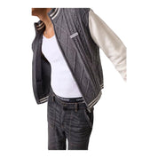 Maglione bomber uomo grigio guess - maglie