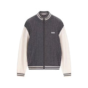 Maglione bomber uomo grigio guess - maglie