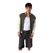 Maglione bomber uomo verde guess - maglie