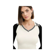 Maglione con collo a V Donna Guess Jeans Guess Jeans