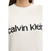 Maglione Con Logo In Cotone Donna Calvin Klein Jeans Calvin Klein Jeans