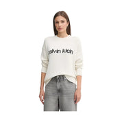 Maglione Con Logo In Cotone Donna Calvin Klein Jeans Calvin Klein Jeans