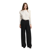 Maglione con spalle strutturate donna avorio please - maglie