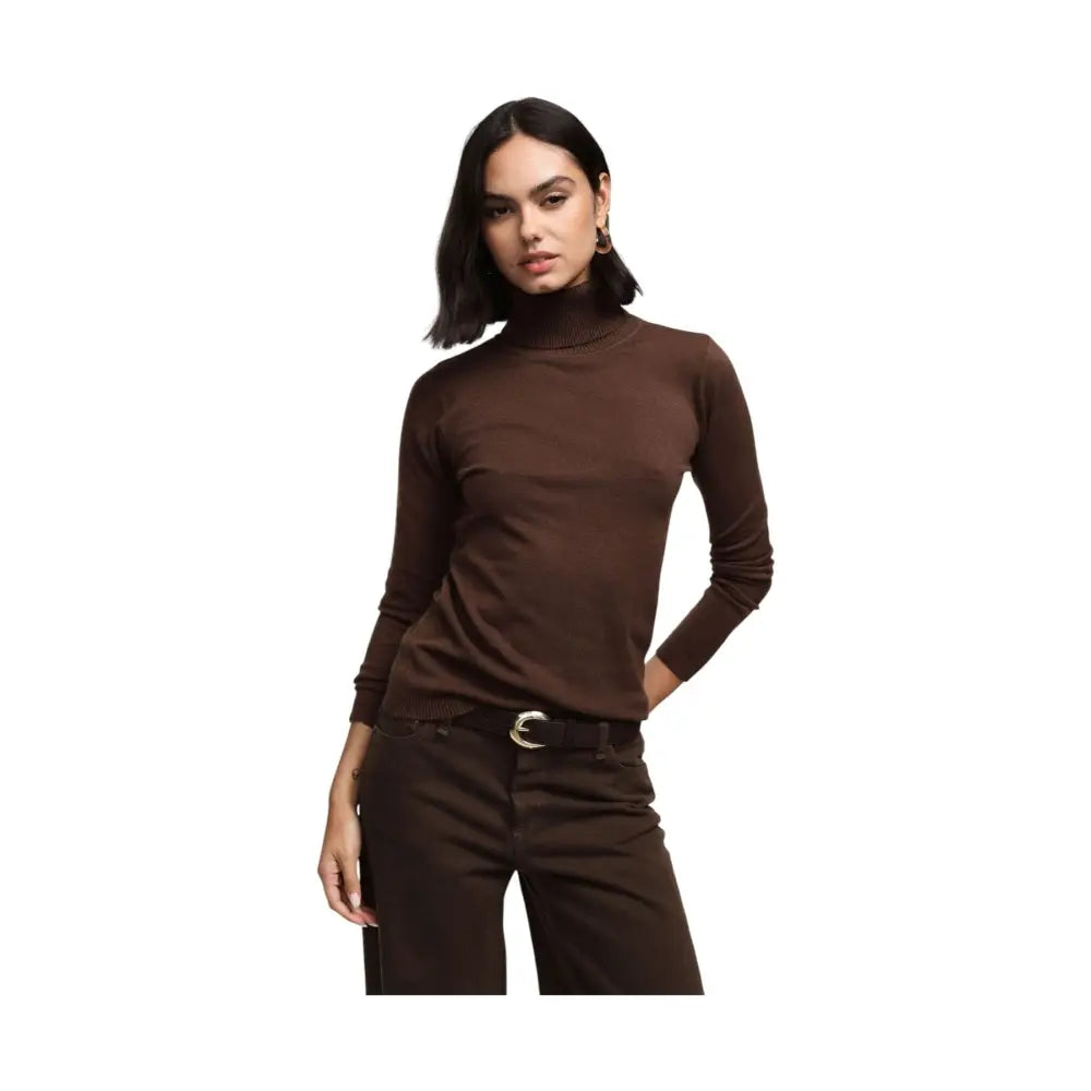 Maglione dolcevita regular-fit tinta unita Donna Please Please