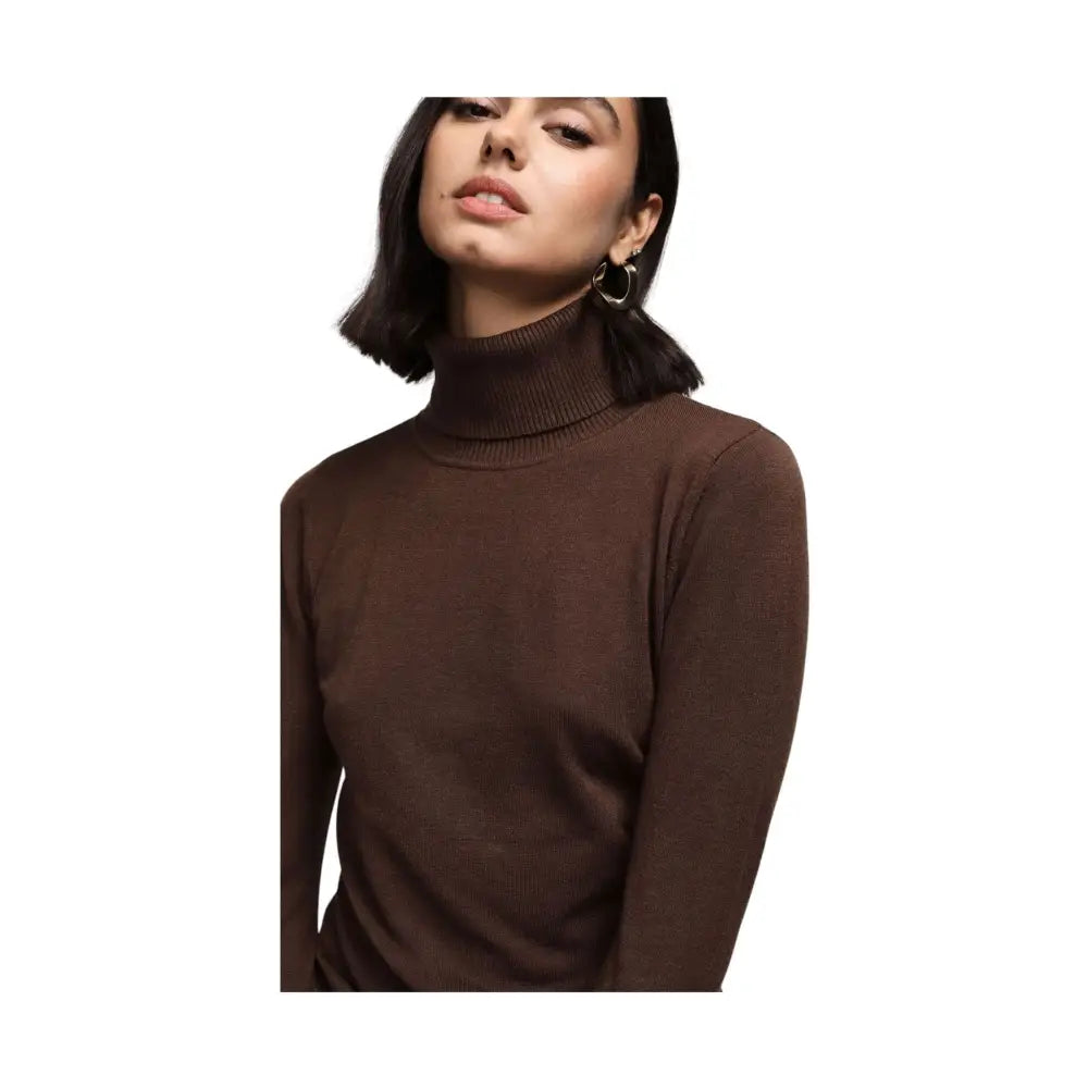 Maglione dolcevita regular-fit tinta unita Donna Please Please