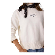 Maglione in misto lana donna avorio guess - maglie
