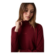 Maglione in misto lana donna bordeaux guess - maglie