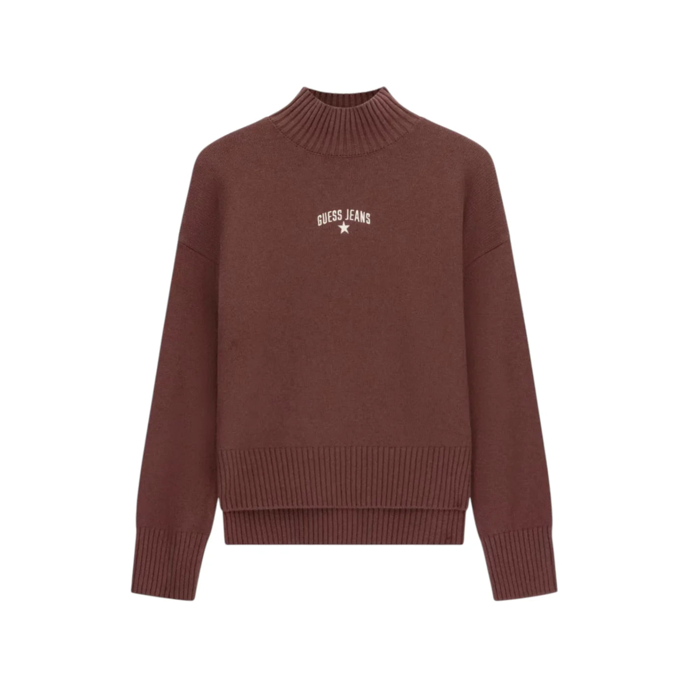 Maglione in misto lana donna marrone guess - maglie