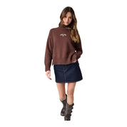Maglione in misto lana donna marrone guess - maglie